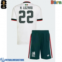 Fotballdrakt Barn Mexico Hirving Lozano #22 Bortedraktsett VM 2026 Kortermet (+ Korte bukser)
